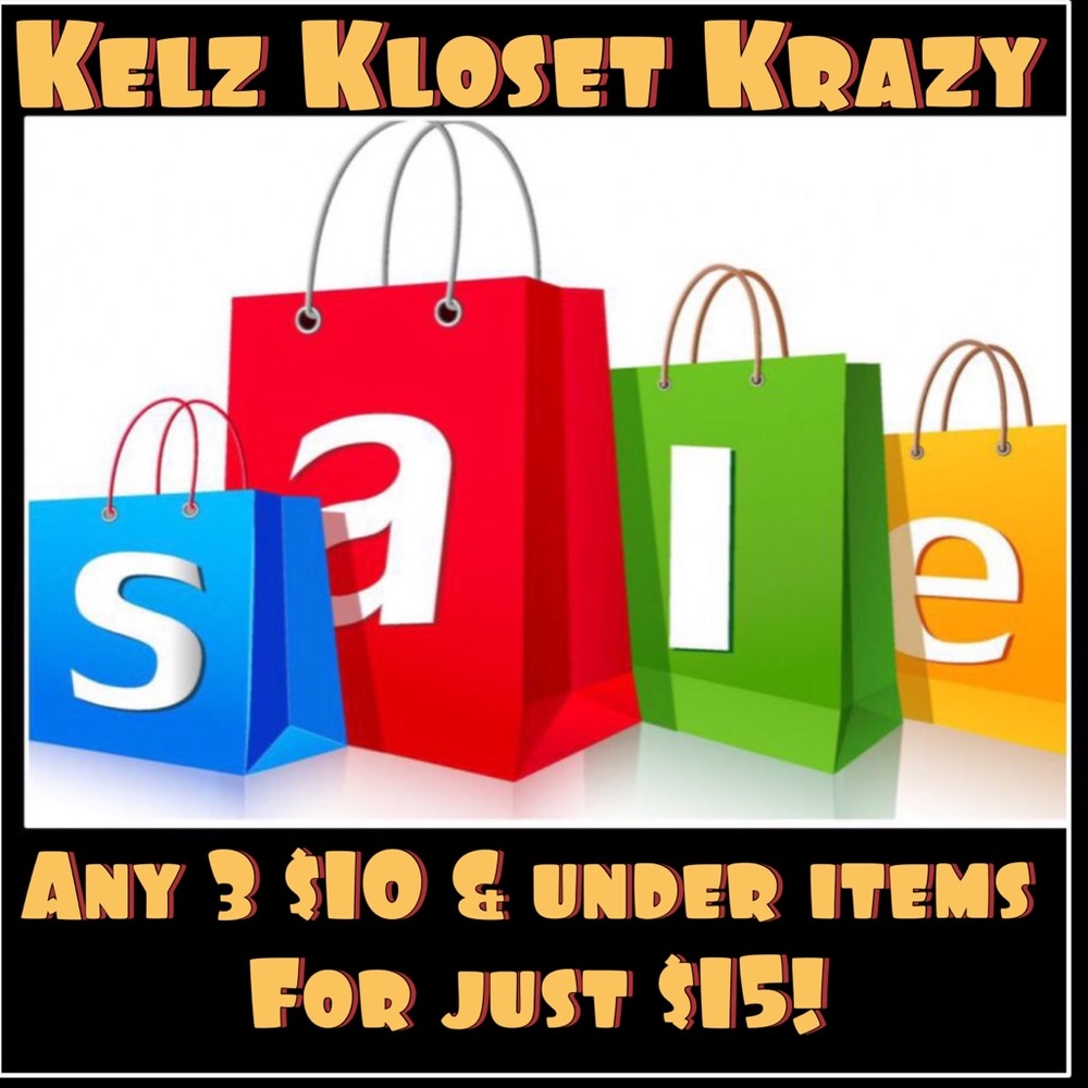 3 for $15 sale!!!!!!!!!! Its true!!